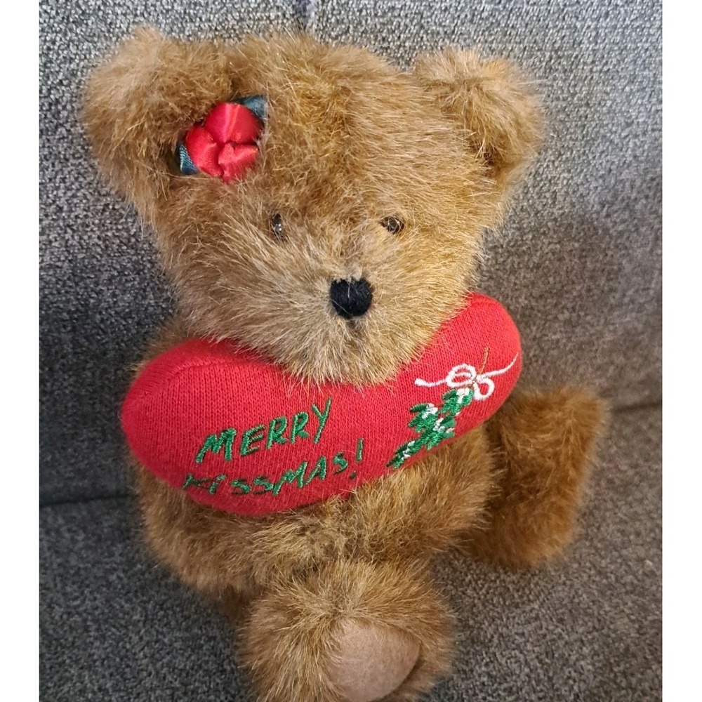 Boyds Bears Christmas Plush - Merry Kissmas - 6" Christmas Mistletoe